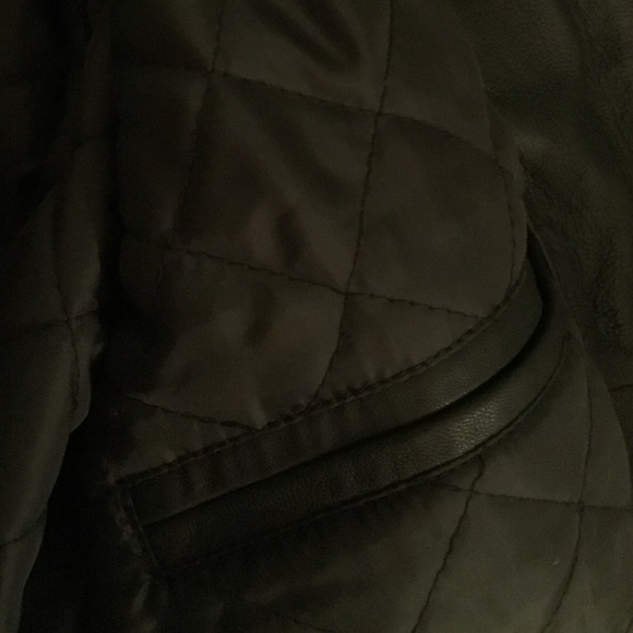 NEW w TAGS NauticaBlack Lambs Leather Jacket Size Large